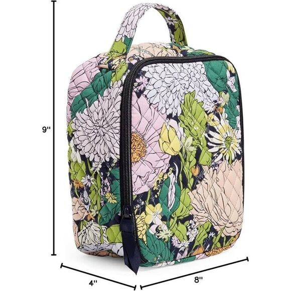 Vera Bradley 28449-12730 Bloom Bloom Pink Multi Quilted Lunch Bunch Lunch Bag - Picture 12 of 12